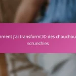 Comment j’ai transformé des chouchous en scrunchies