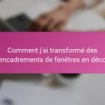 Comment j’ai transformé des encadrements de fenêtres en déco